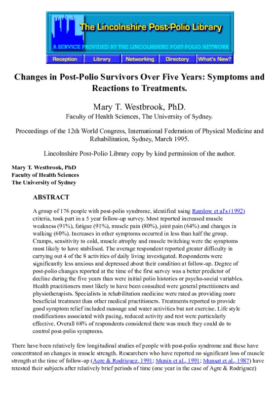 Changes in Post-Polio Survivors Over Five Years.pdf