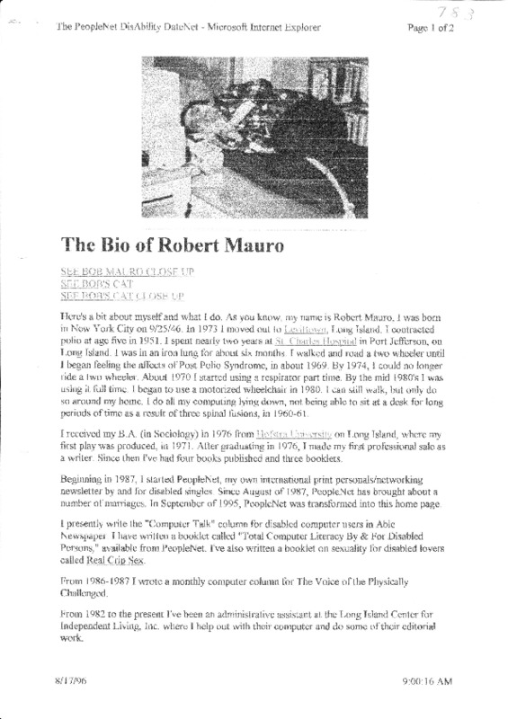 The Bio of Robert Mauro.pdf