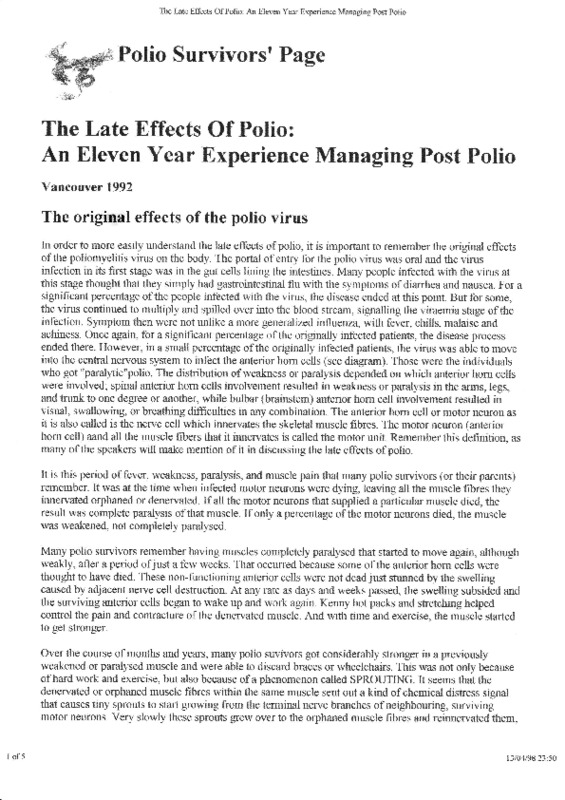 The Late Effects of Polio An Eleven Year Experience Managing Post Polio.pdf