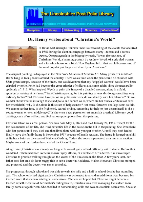 Dr Henry writes about Christina's World.pdf