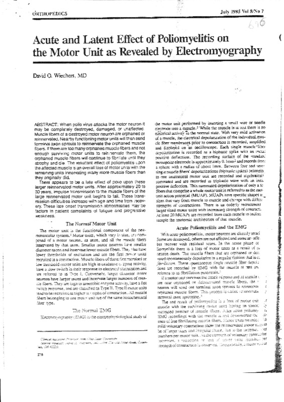 Acute and Latent Effects of Poliomyelistis on the Motor Unit.pdf