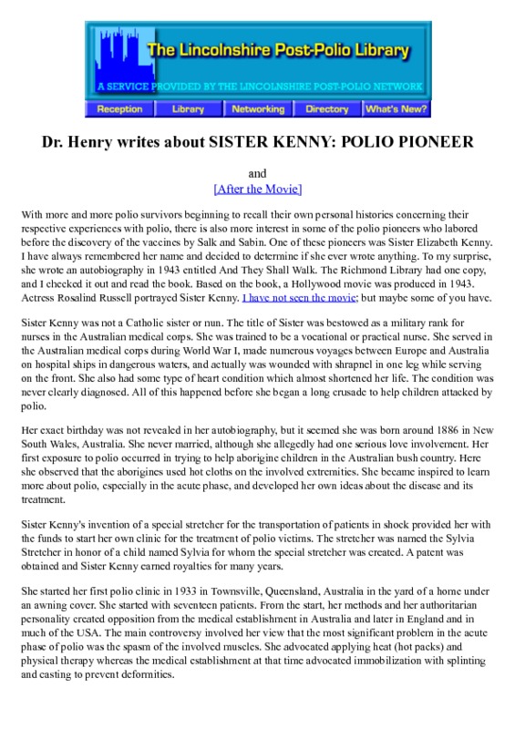 Dr. Henry writes about Sister Kenny.pdf