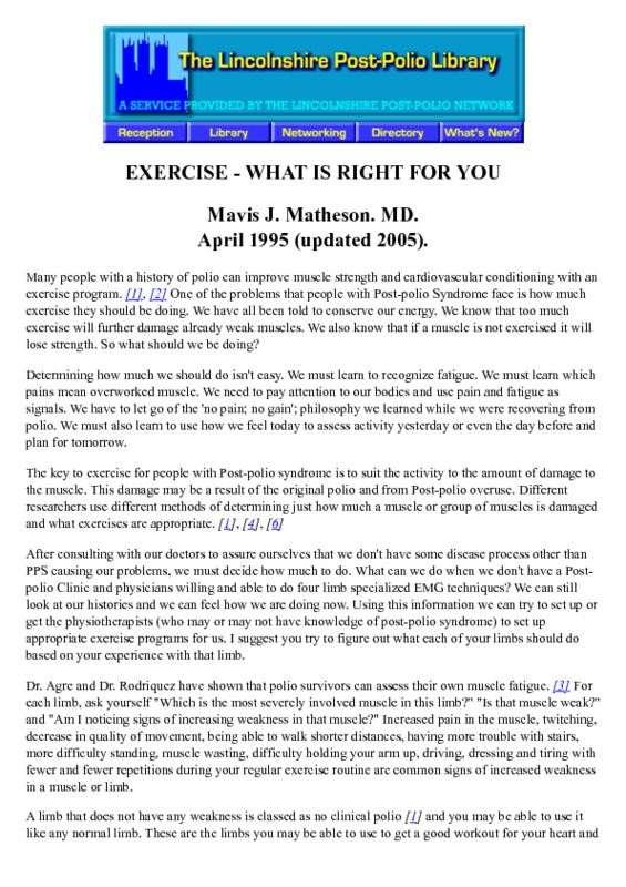 Exercise What Is Right For You.pdf