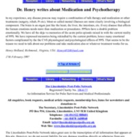 Dr Henry writes about Medication and Psychotherapy.pdf