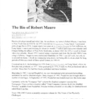 The Bio of Robert Mauro.pdf