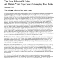 The Late Effects of Polio An Eleven Year Experience Managing Post Polio.pdf