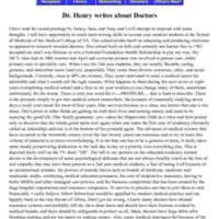 Dr Henry writes about Doctors.pdf