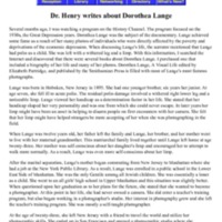 Dr Henry writes about Dorothea Lange.pdf