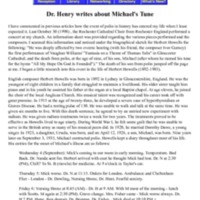 Dr Henry writes about Michaels Tune.pdf