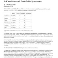 L-Carnitine and Post Polio Syndrome.pdf