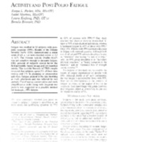 Activity and Post Polio Fatigue.pdf