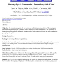 Fibromyalgia Is Common in a Postpoliomyelitis Clinic.pdf