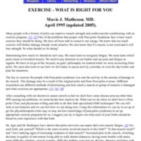 Exercise What Is Right For You.pdf